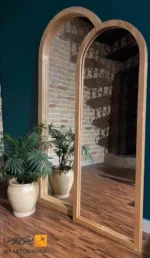 آینه قدی گنبدی چوب