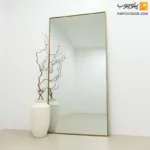 آینه قدی ساده طلایی