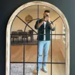 آینه دیواری مدرن قاب چوبی
