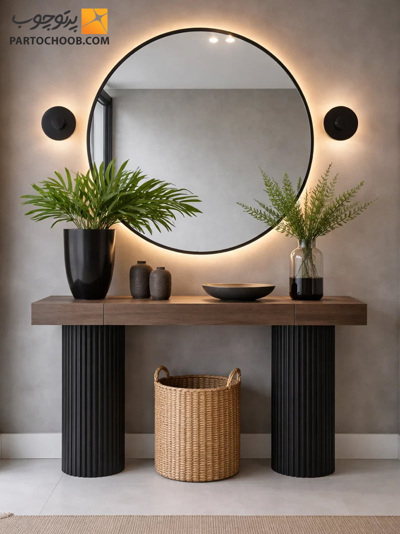 آینه کنسول مینیمال لیانا