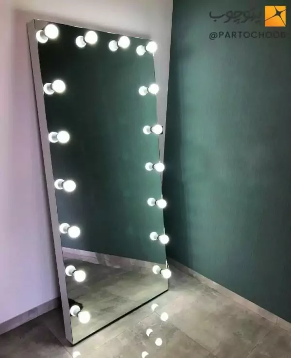 آینه قدی چراغ دار جدید