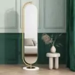 آینه قدی فلزی طلایی