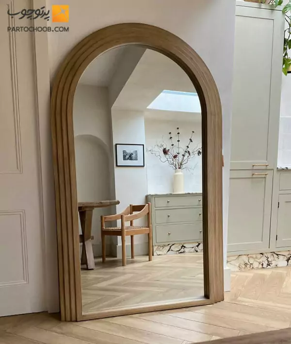 آینه چوبی مدرن