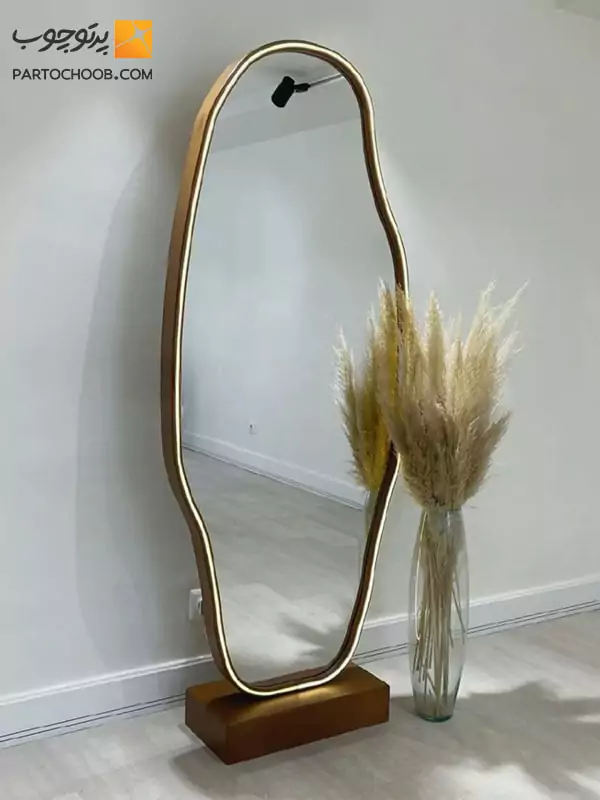 Modern Wooden Framed Standing Mirror